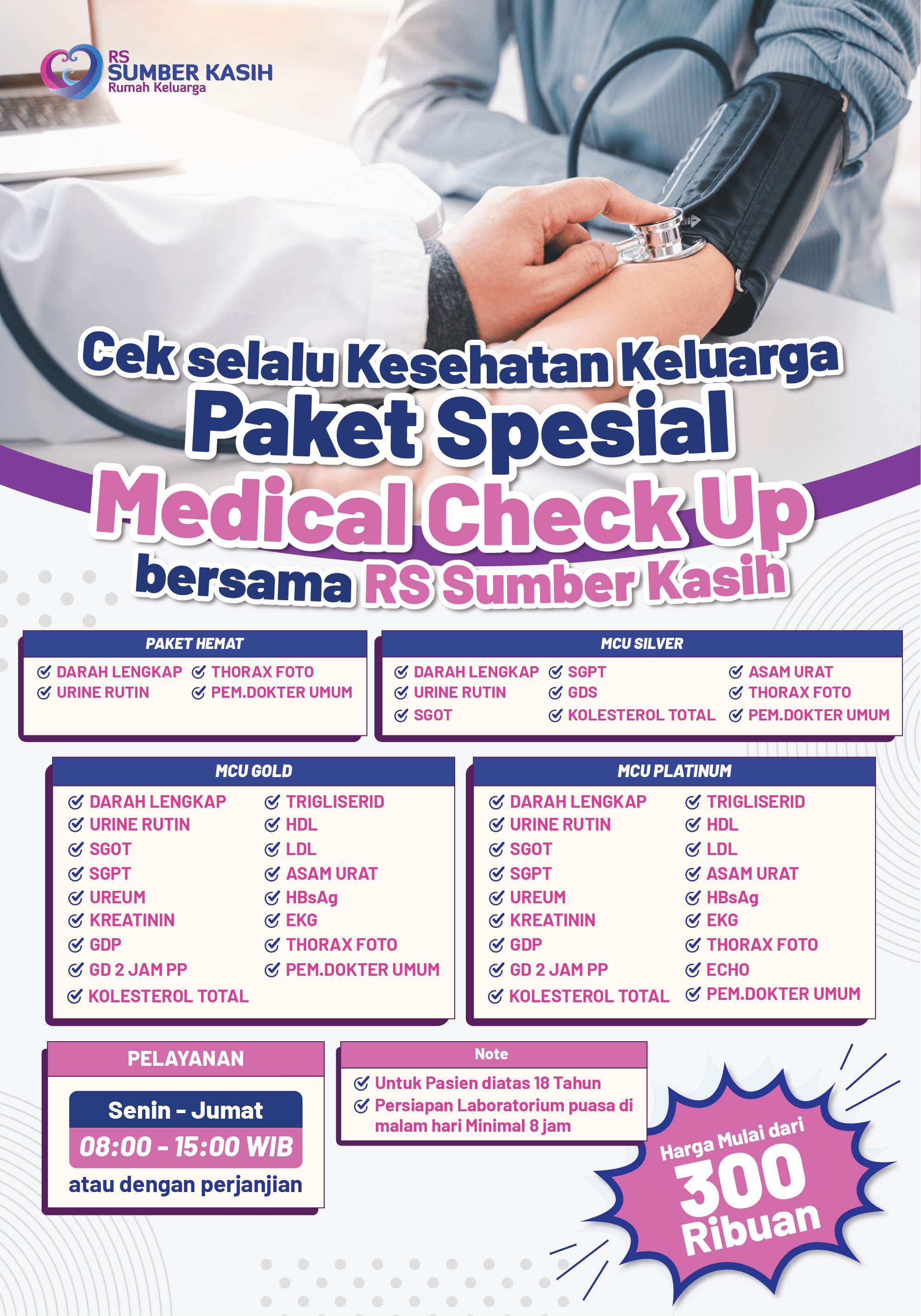 Medical Check Up di RS Sumber Kasih